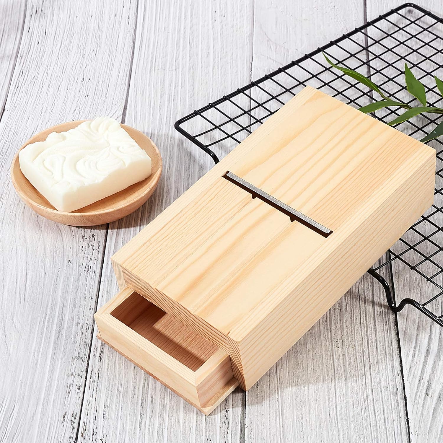Soap Making Books - Soap Planer Cutter Drawer Box, Wooden