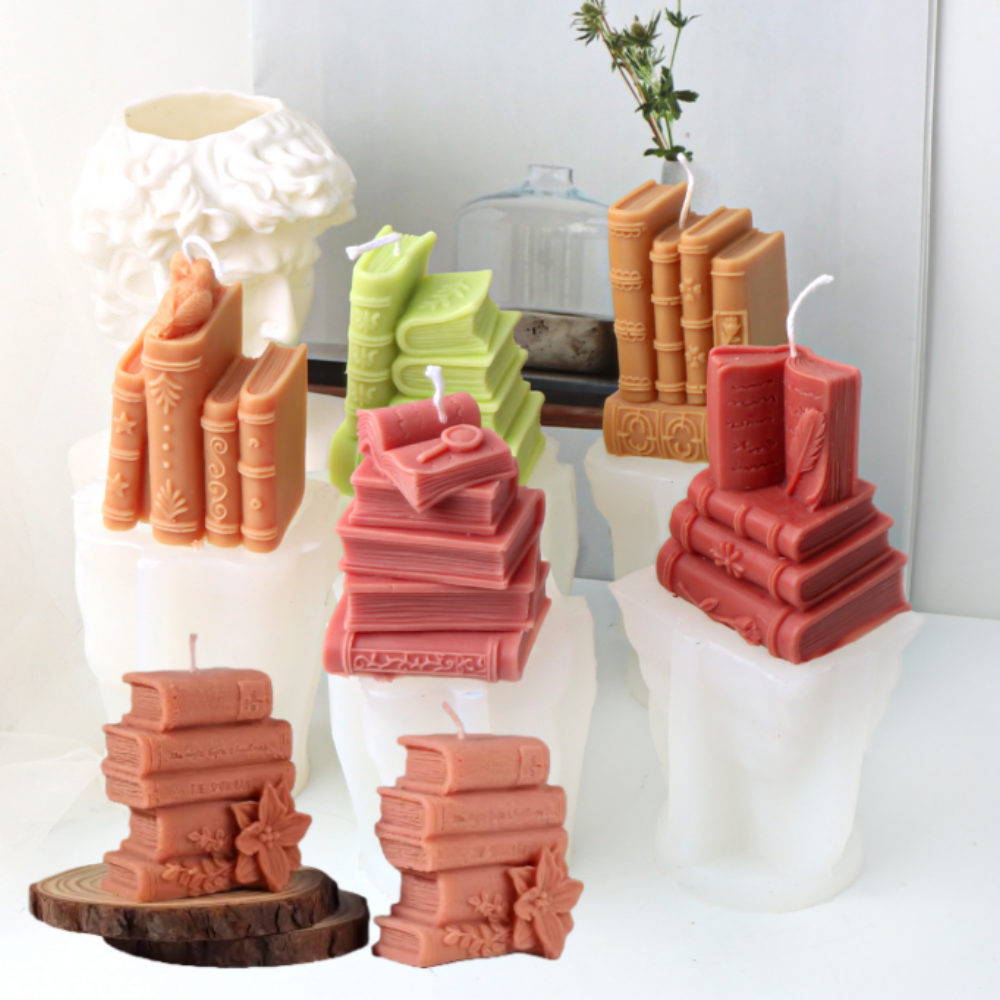 Soap Making Books - 3D Books Silicone Candle Molds DIY