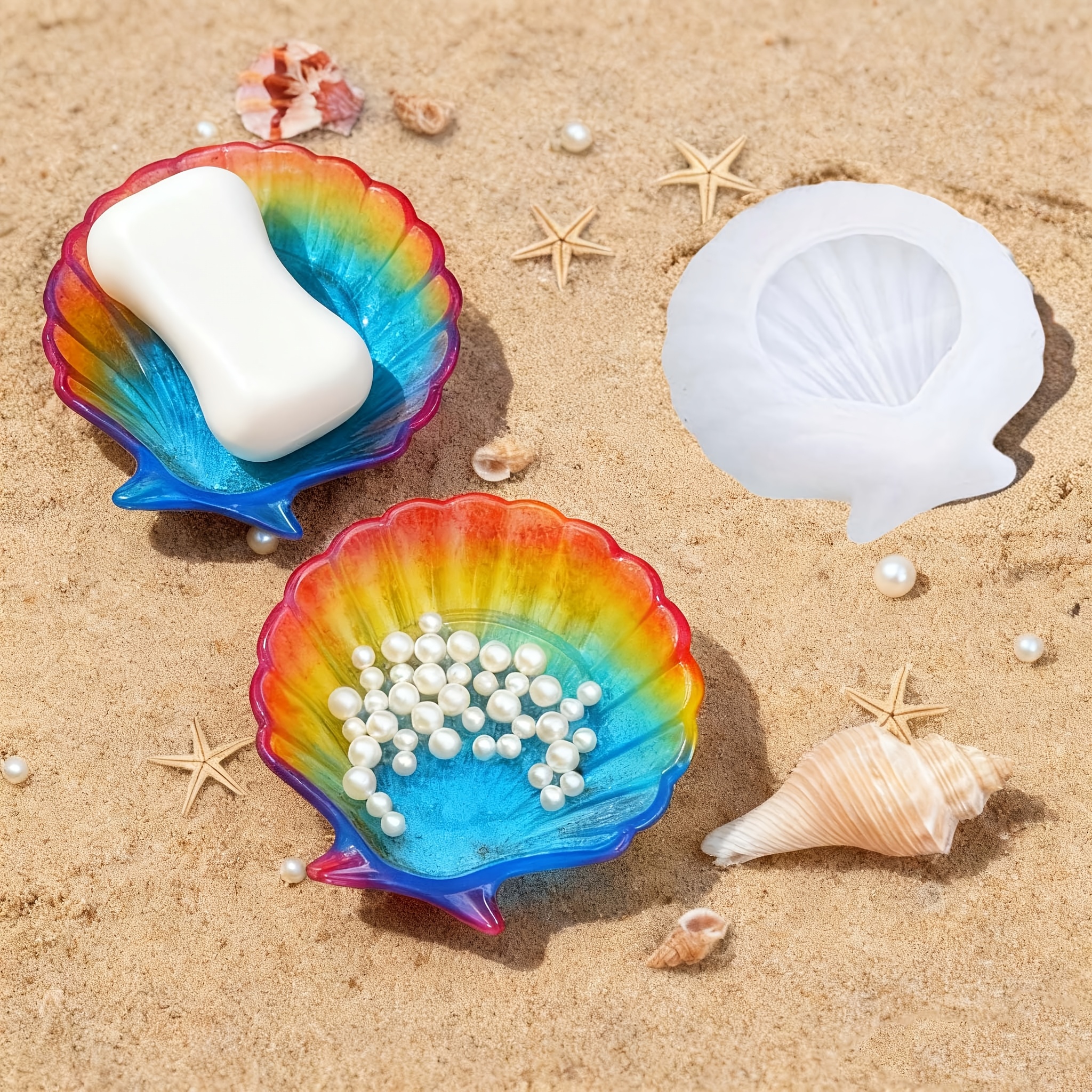 Soap Making Dish - 1 piece of silicone shell resin