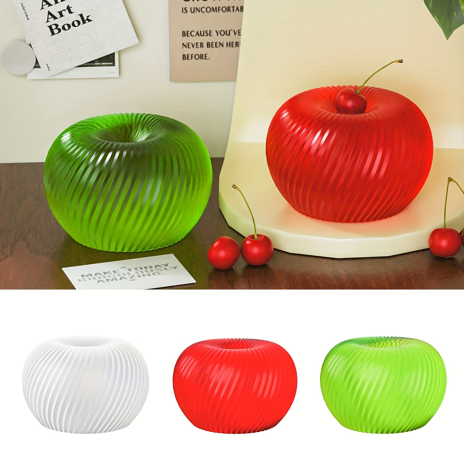 Soap Making Tutorial - A trendy red apple silicone mold