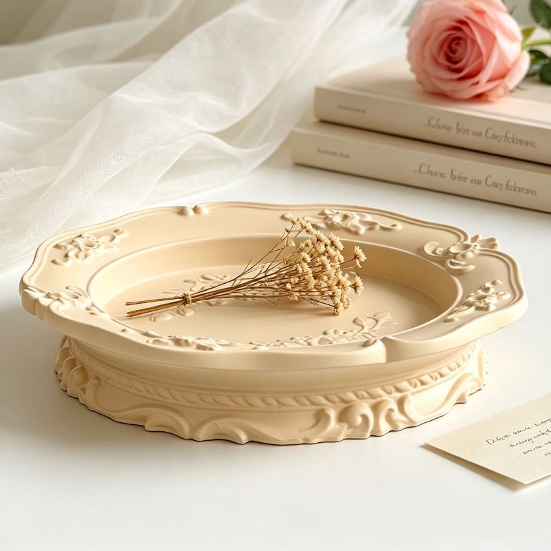 Elegant Vintage Baroque Lace S - Soap Making Dish のレビューと価格