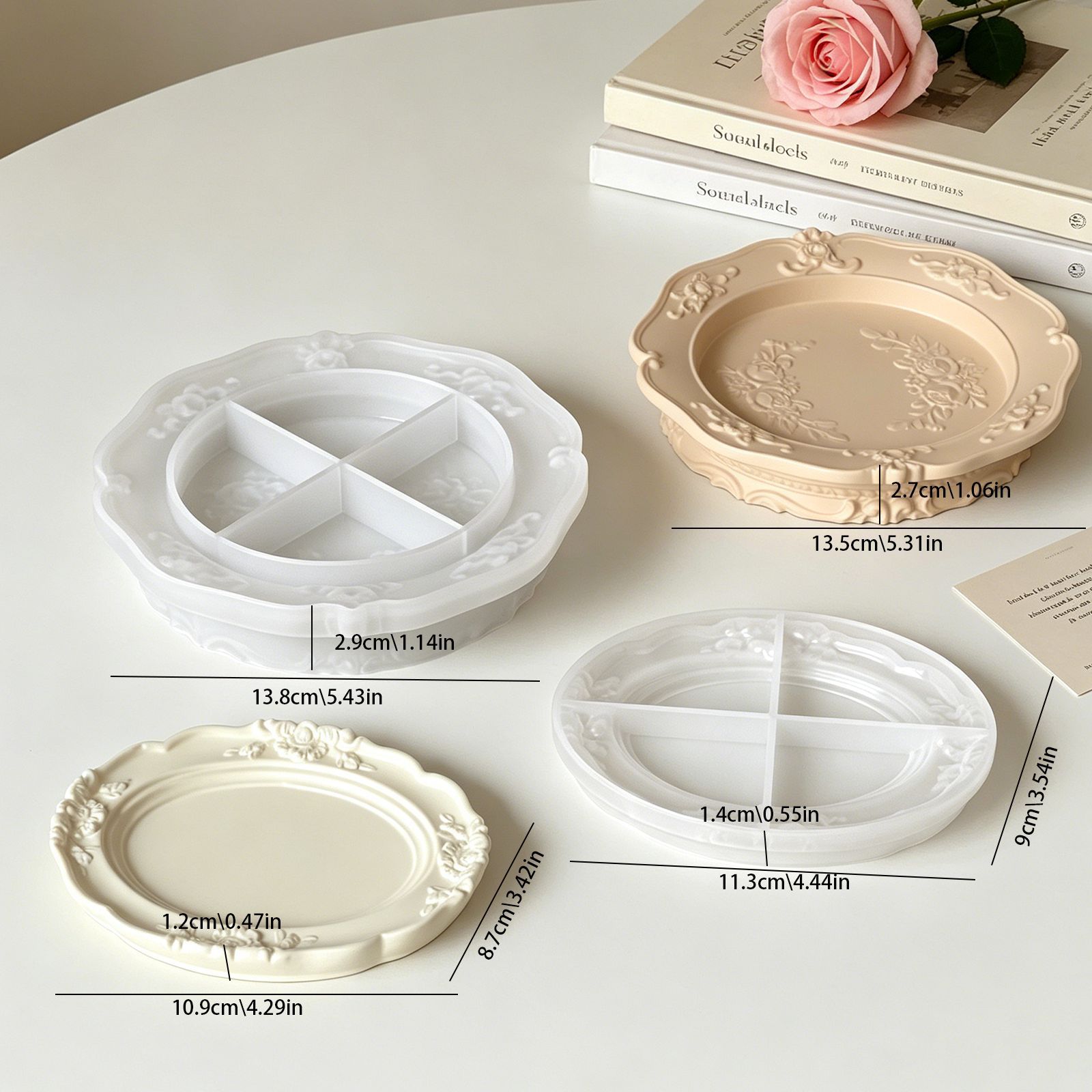 Elegant Vintage Baroque Lace S - Soap Making Dish のレビューと価格