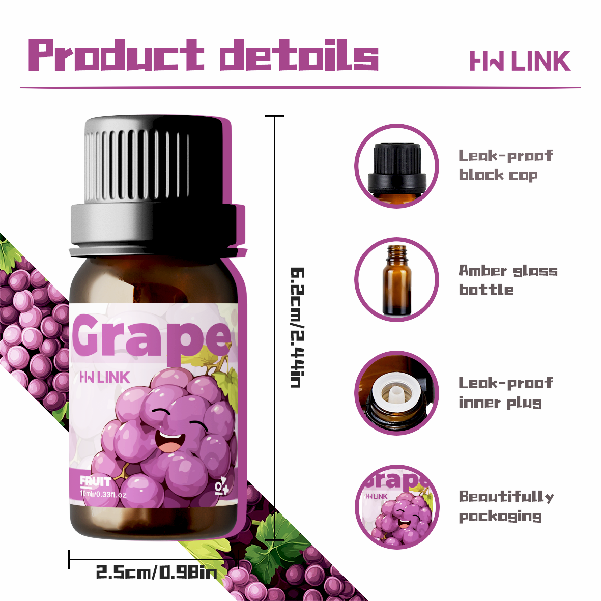 Grape Essential Oil 10ml Perfu - Soap Making Fragrance Oil のレビューと価格