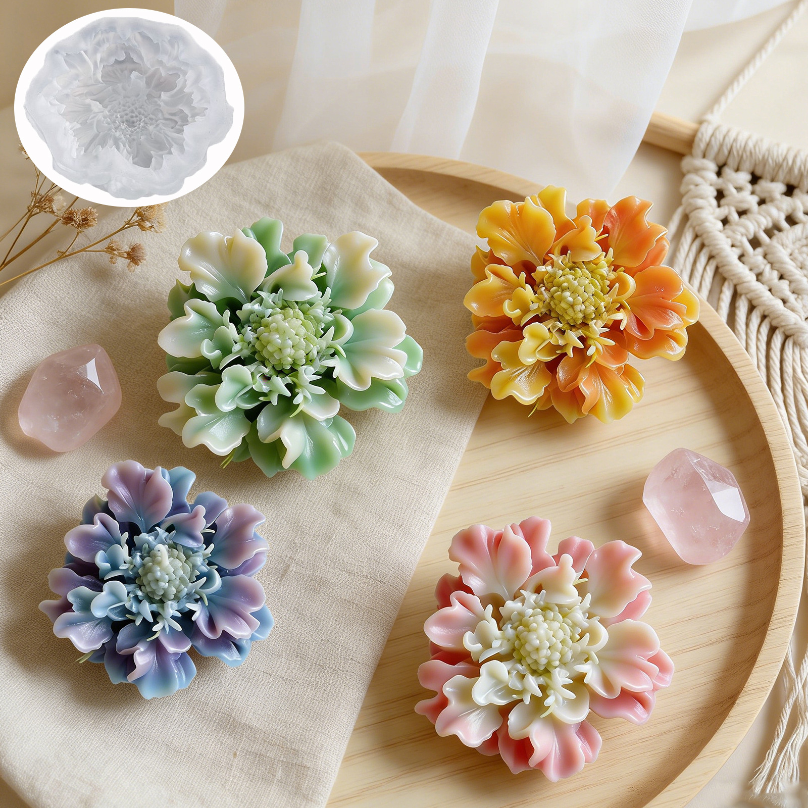 Blue Potted Flower Mold White  - Soap Making Pot のレビューと価格