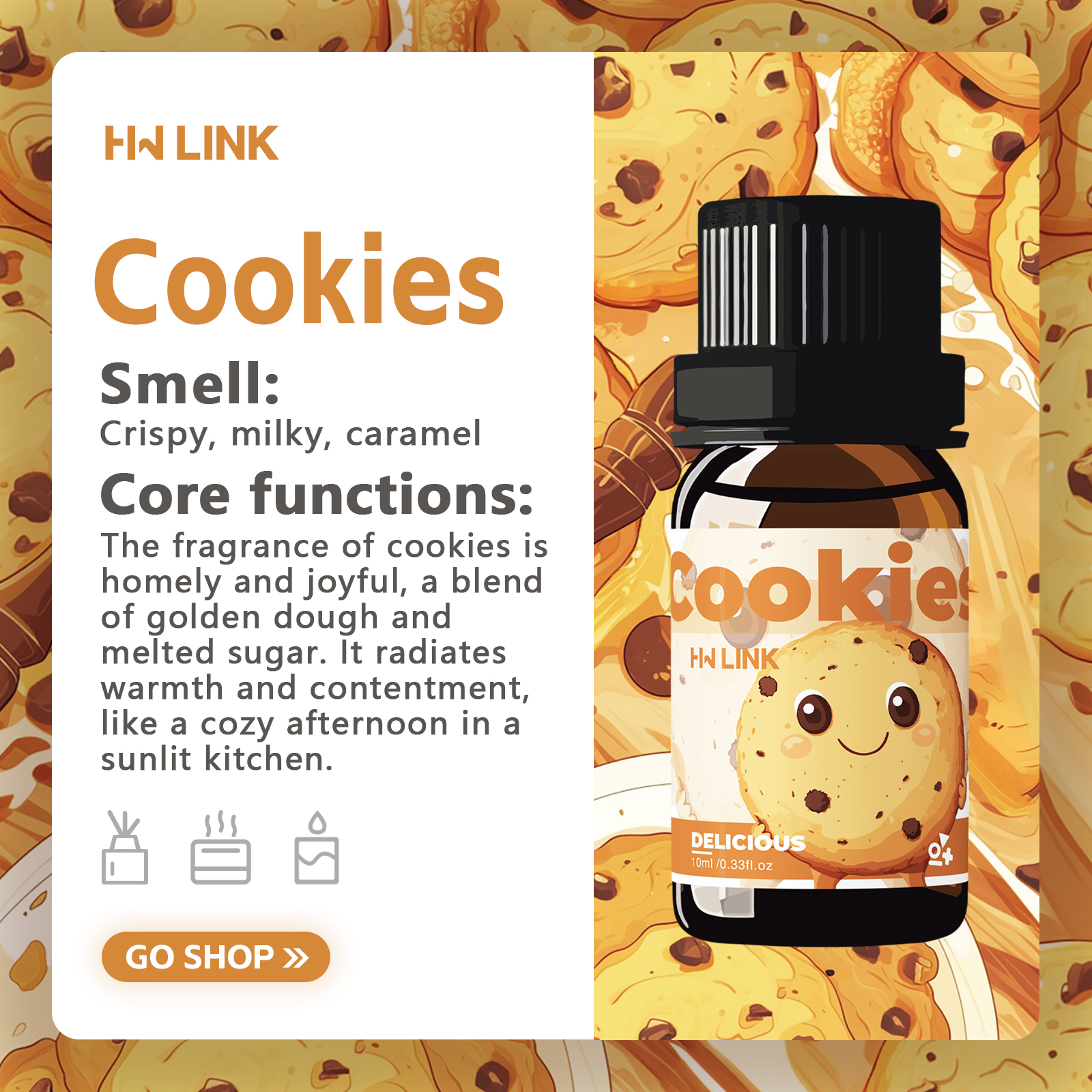 10ml Cookies Essential Oils Pe - Soap Making Fragrance Oil のレビューと価格