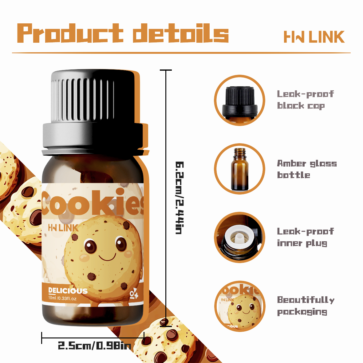 10ml Cookies Essential Oils Pe - Soap Making Fragrance Oil のレビューと価格