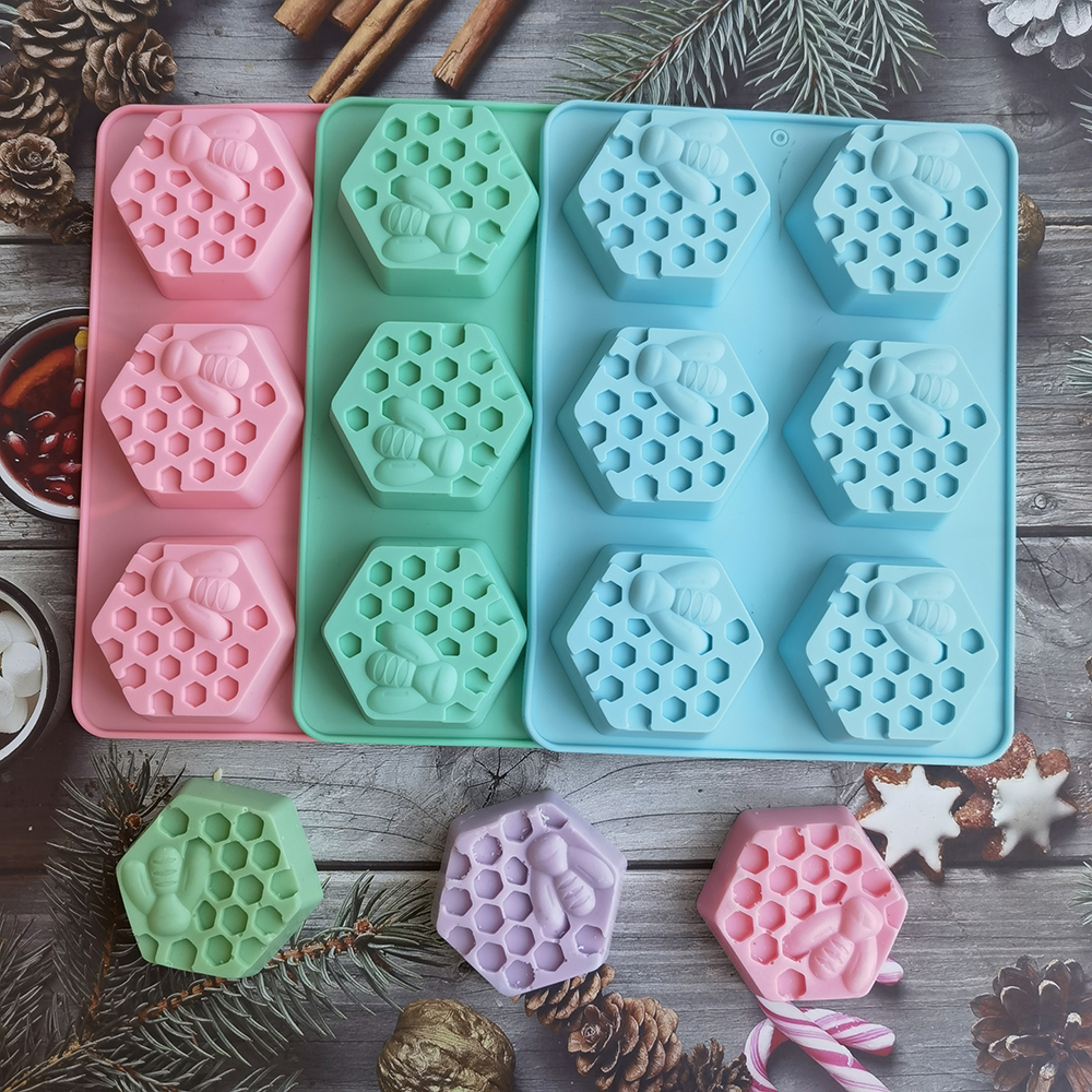 Silicone Hexagonal Bee Soap Mo - Soap Making Lye のレビューと価格