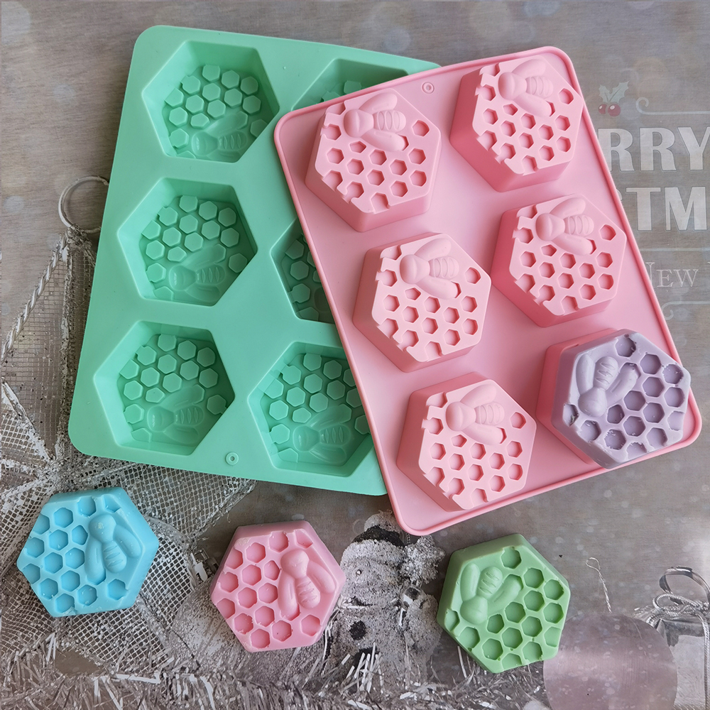Silicone Hexagonal Bee Soap Mo - Soap Making Lye のレビューと価格