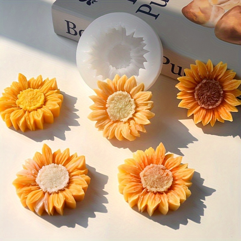 Vibrant 3D Sunflower Silicone  - Soap Making Dish のレビューと価格