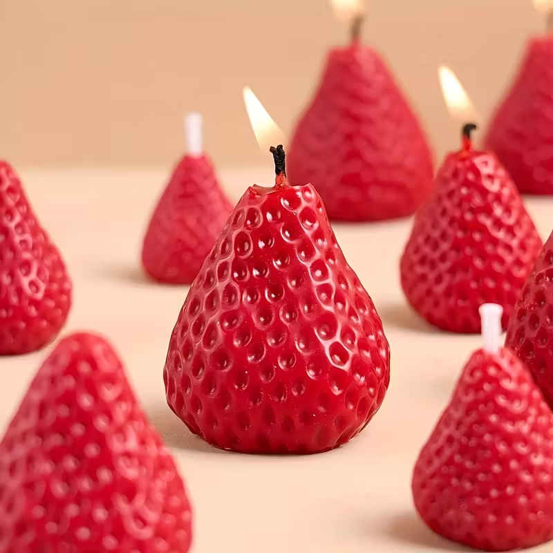 Strawberry Silicone Candle Mol - Soap Making Tutorial のレビューと価格