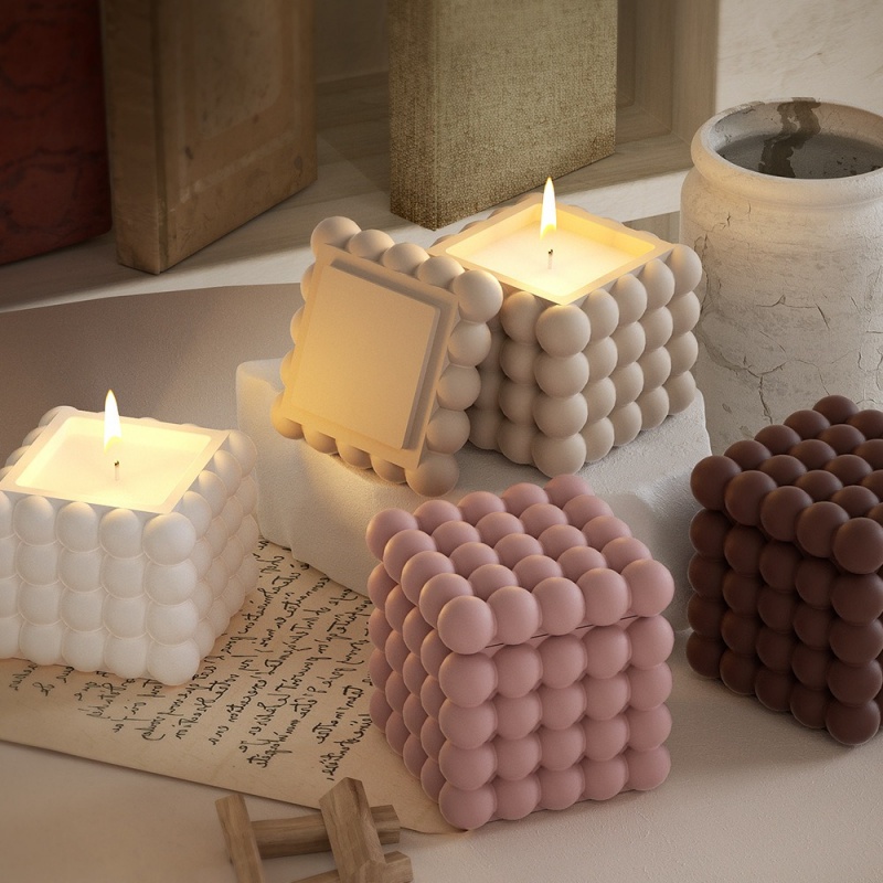 DIY 3D Bubble Cube Candle Sili - Soap Making Books のレビューと価格
