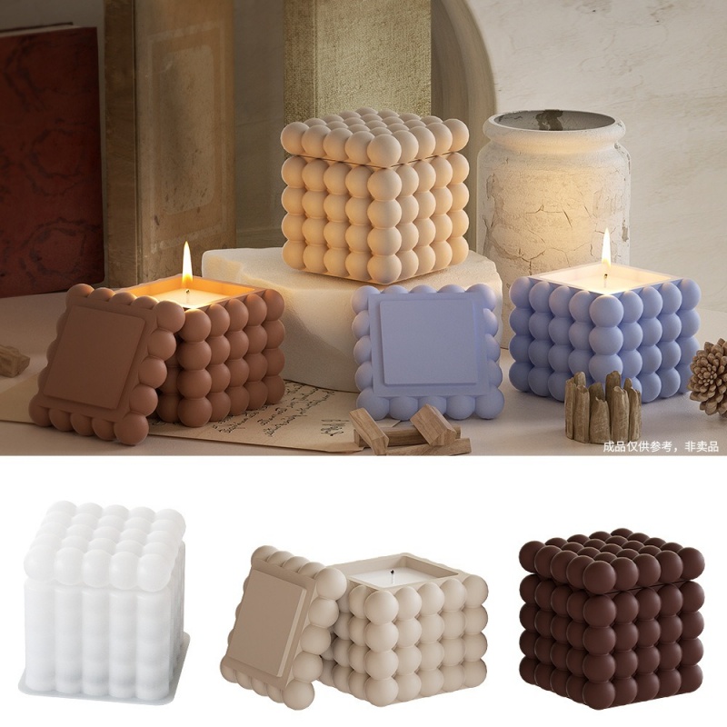 DIY 3D Bubble Cube Candle Sili - Soap Making Books のレビューと価格