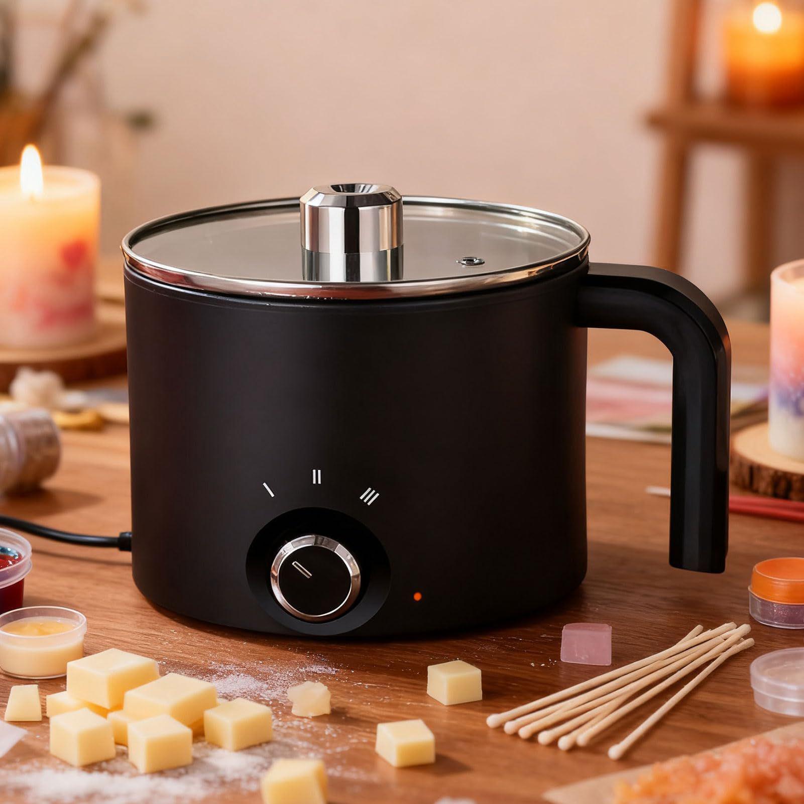 Candle Wax Melting Pot 1.5L La - Soap Making Tutorial のレビューと価格