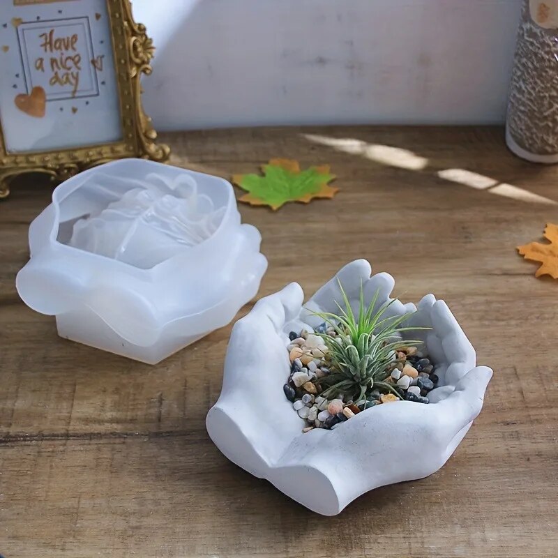 1pc Hand Plaster Mold for Resi - Soap Making Pot のレビューと価格