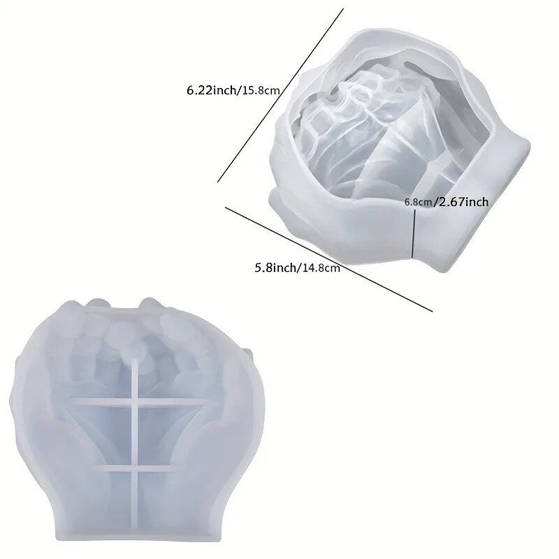 1pc Hand Plaster Mold for Resi - Soap Making Pot のレビューと価格