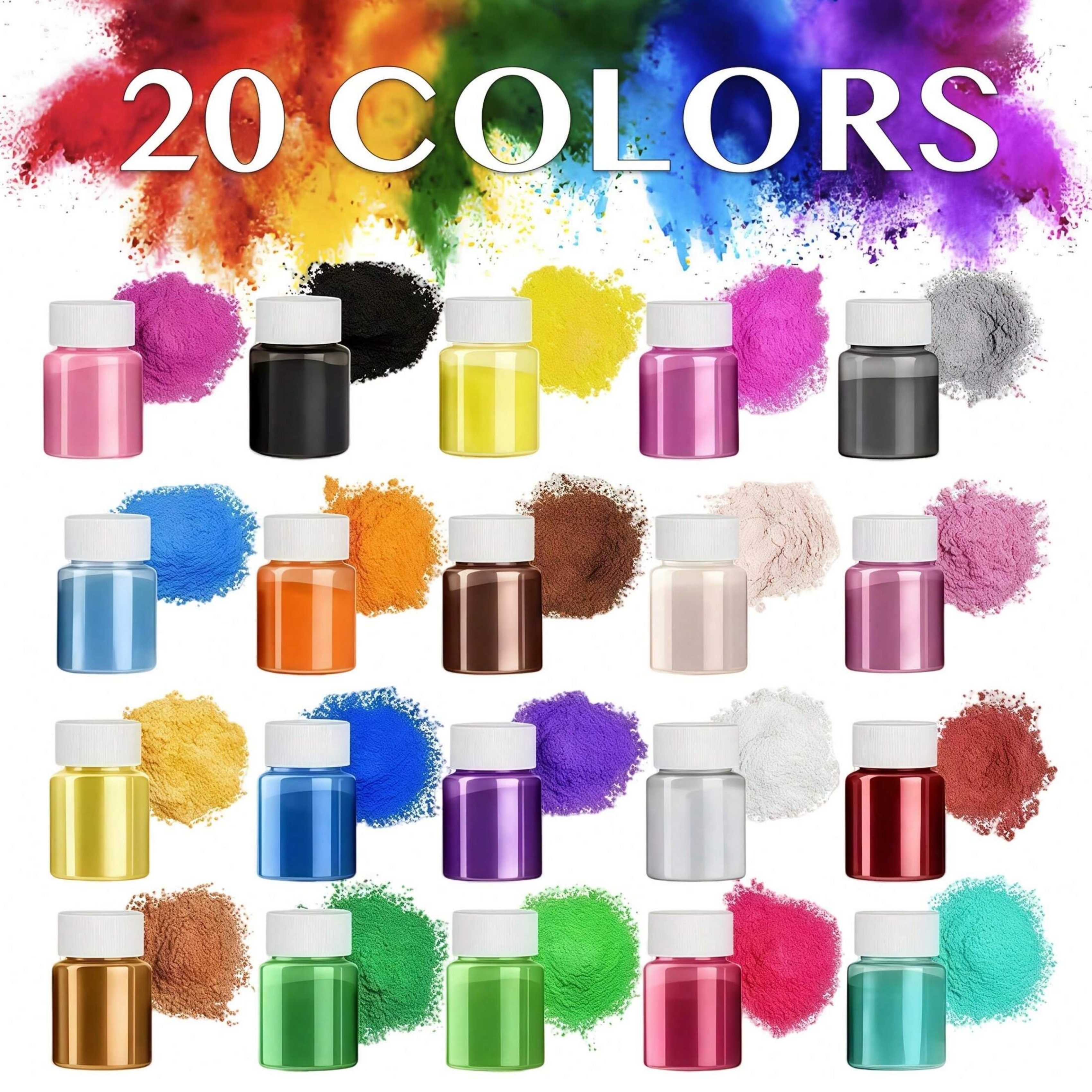 20 Colors, 20ml Pack, Epoxy Re - Soap Making Books のレビューと価格