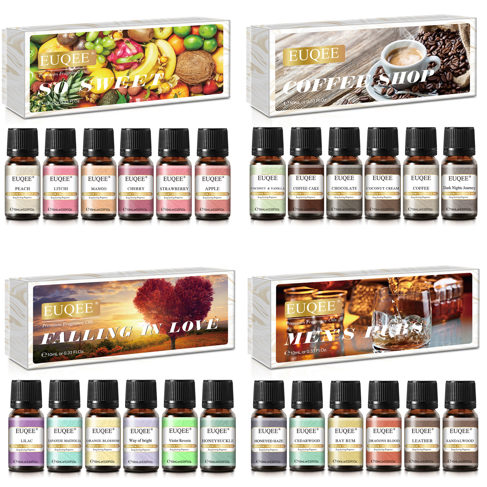 EUQEE 6pcs Fragrance Oils Set  - Soap Making Books のレビューと価格