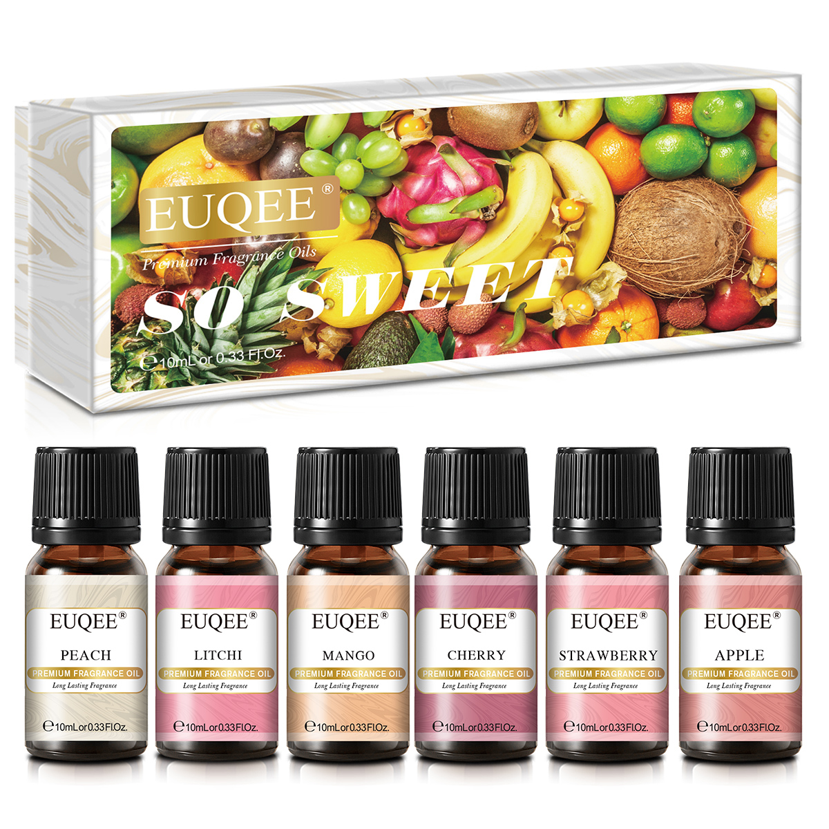 EUQEE 6pcs Fragrance Oils Set  - Soap Making Books のレビューと価格