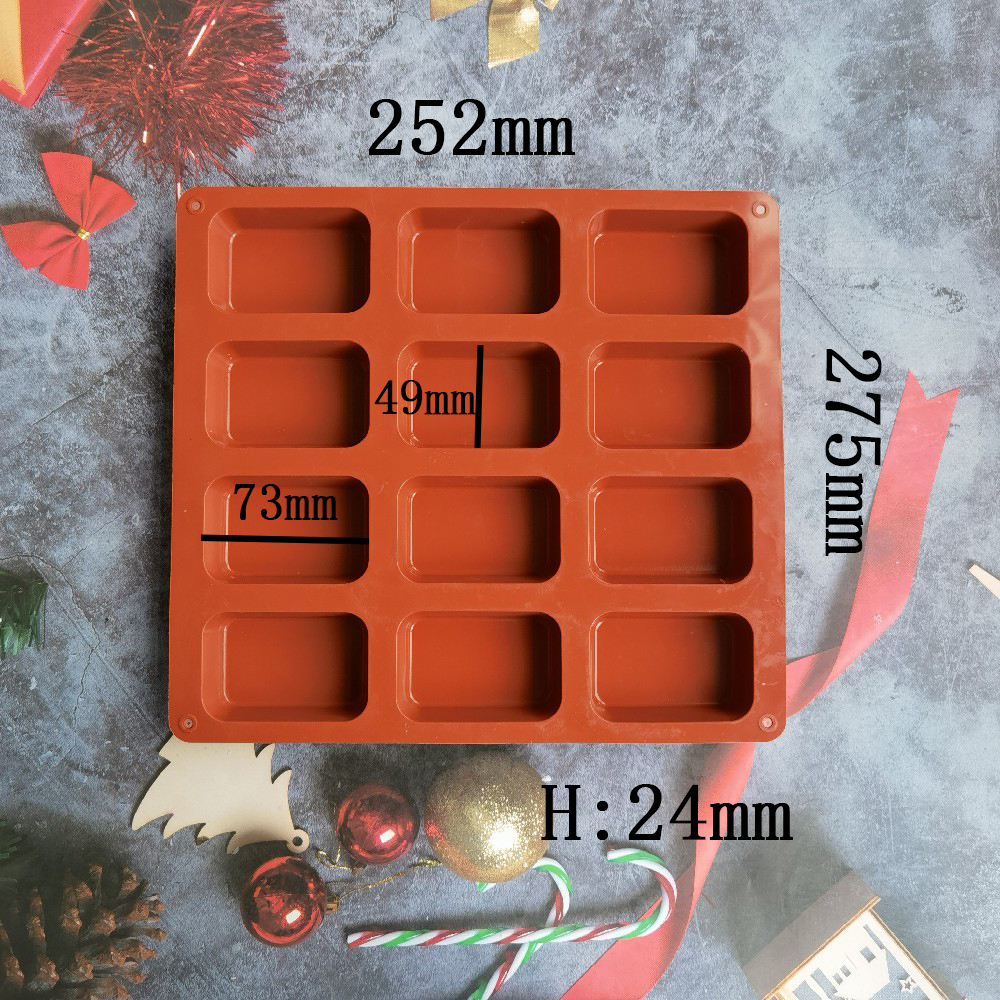12 Cavity Square Silicone Soap - Soap Making Lye のレビューと価格