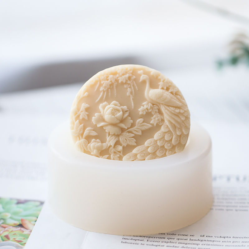 Peacock Flower Pattern Silicon - Soap Making Lye のレビューと価格