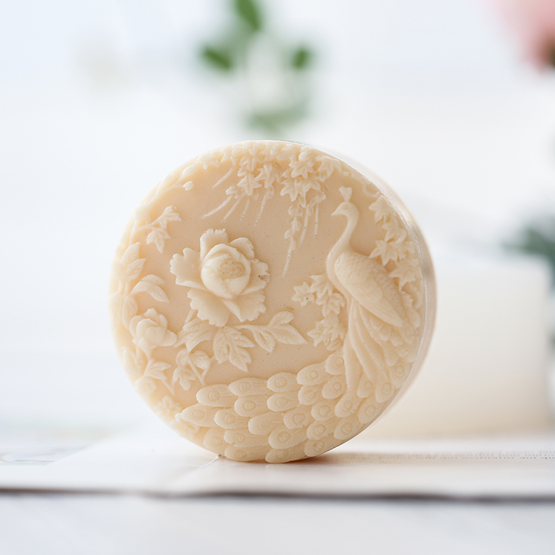 Peacock Flower Pattern Silicon - Soap Making Lye のレビューと価格