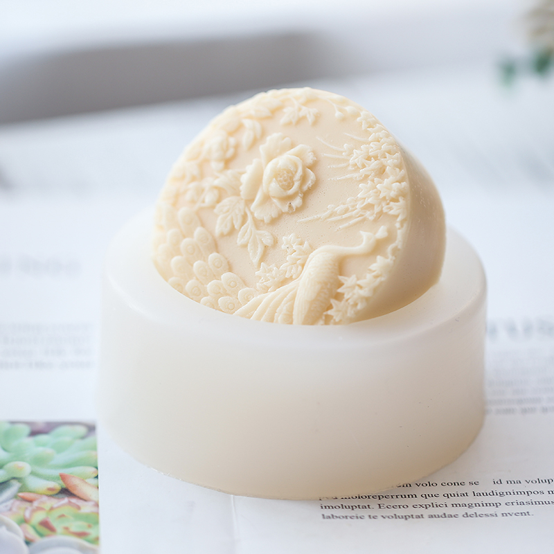 Peacock Flower Pattern Silicon - Soap Making Lye のレビューと価格