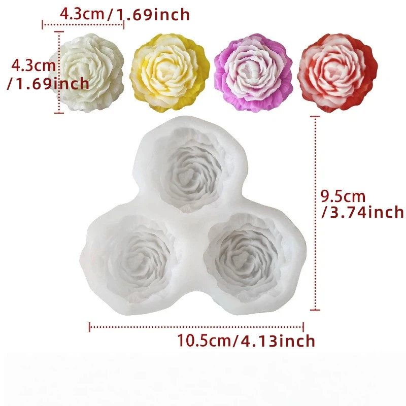 Peony Flower Candle Silicone M - Soap Making Tutorial のレビューと価格